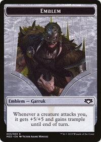 Emblem - Garruk, Apex Predator [Mythic Edition: War of the Spark]