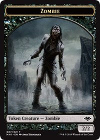 Zombie (007) // Elephant (012) Double-sided Token [Modern Horizons]
