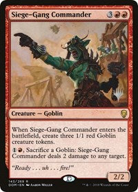 Siege-Gang Commander [Dominaria Promos]