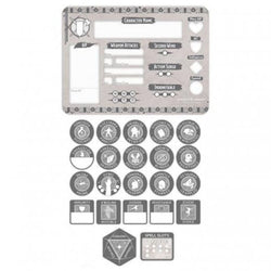 Dungeons & Dragons: Token Set Fighter (Player Board & 22 tokens)