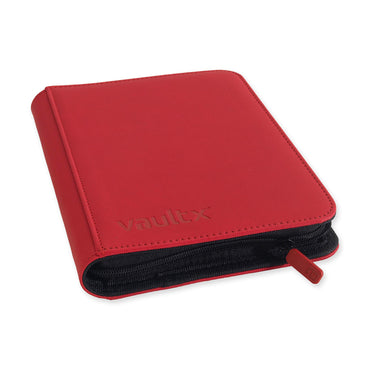 Vault X - 4-Pocket Exo-Tec® Zip Binder - Red
