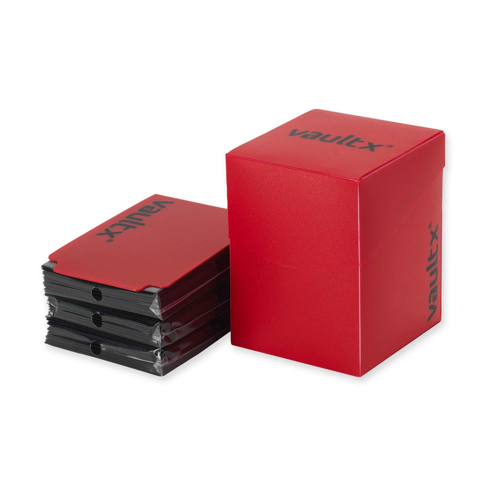 Large Deck Box with 150 Sleeves - Red