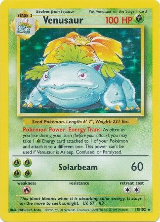 Pokemon good Venusaur NM !