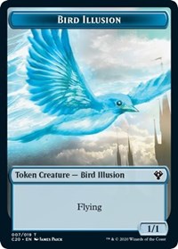 Bird Illusion // Beast (011) Double-sided Token [Commander 2020]