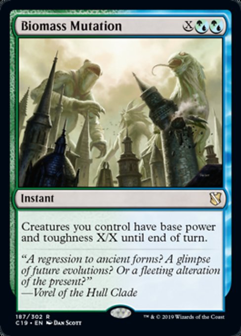 Biomass Mutation [Commander 2019]