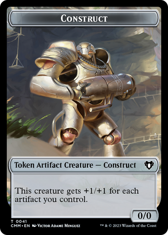 Thopter // Construct (41) Double-Sided Token [Commander Masters Tokens]