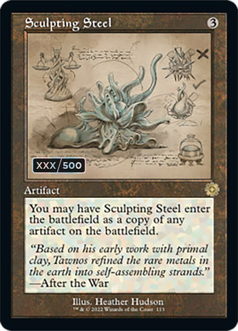 Sculpting Steel (Retro Schematic) (Serial Numbered) [The Brothers' War Retro Artifacts]