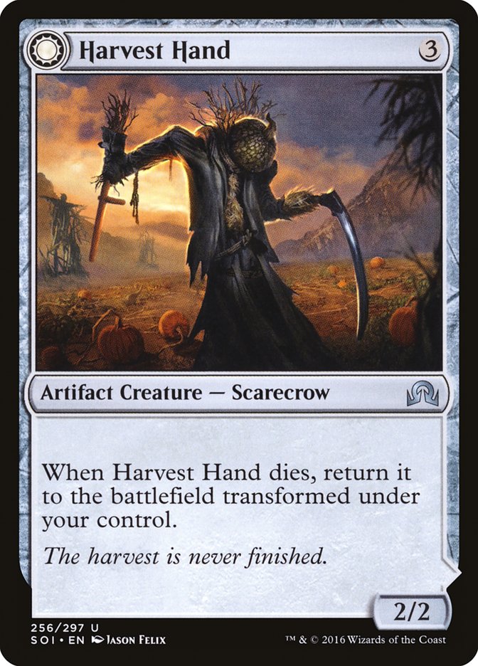 Harvest Hand // Scrounged Scythe [Shadows over Innistrad]