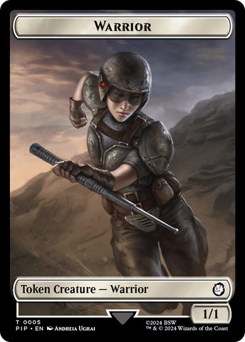 Treasure (0019) // Warrior Double-Sided Token [Fallout Tokens]