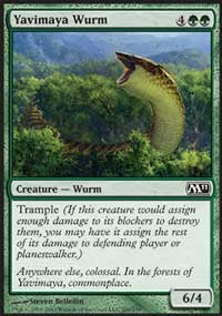 Yavimaya Wurm [Magic 2011]