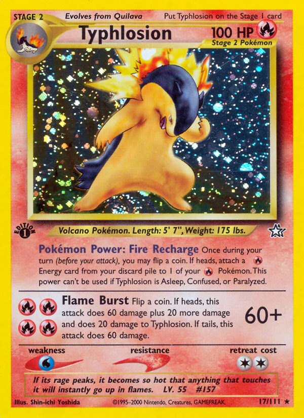 1st Edition Typhlosion Neo offers Genesis