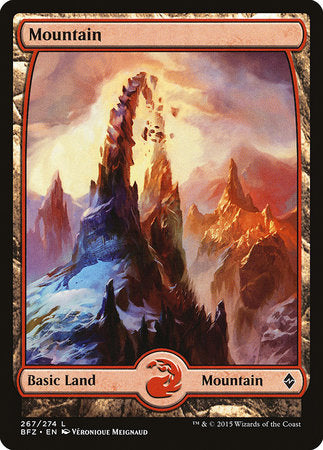 Mountain (267) - Full Art [Battle for Zendikar]
