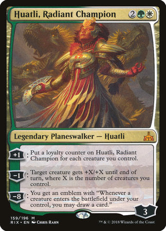 Huatli, Radiant Champion [Rivals of Ixalan]