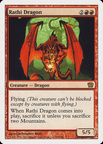 Rathi Dragon (9th Edition) [Oversize Cards]