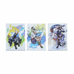 Pokemon - Pokemon Center Original A4 Clear File Set Pokemon Trainers Volkner & N & Ingo & Emmet (triple pack of files)