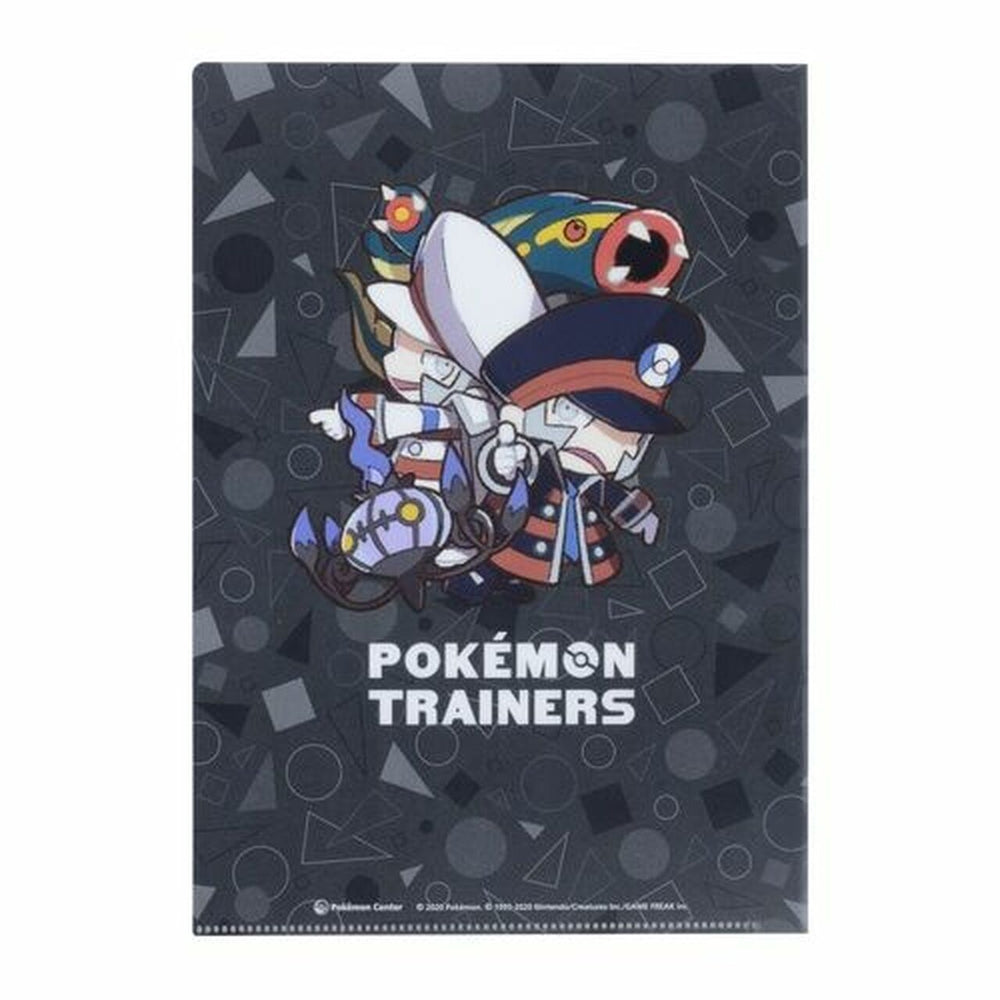 Pokemon - Pokemon Center Original A4 Clear File Set Pokemon Trainers Volkner & N & Ingo & Emmet (triple pack of files)