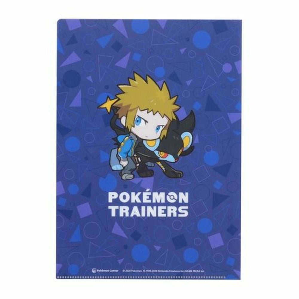 Pokemon - Pokemon Center Original A4 Clear File Set Pokemon Trainers Volkner & N & Ingo & Emmet (triple pack of files)