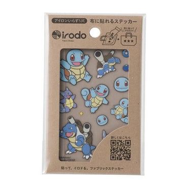 Pokemon Center Original irodo Fabric Transfer Sticker - Squirtle Wartortle Blastoise