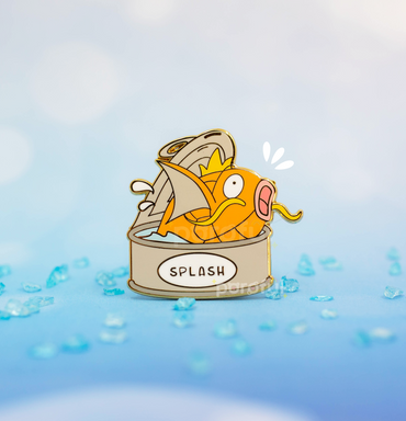 Magikarp Splash - Pokemon Pin Badge by Poroful