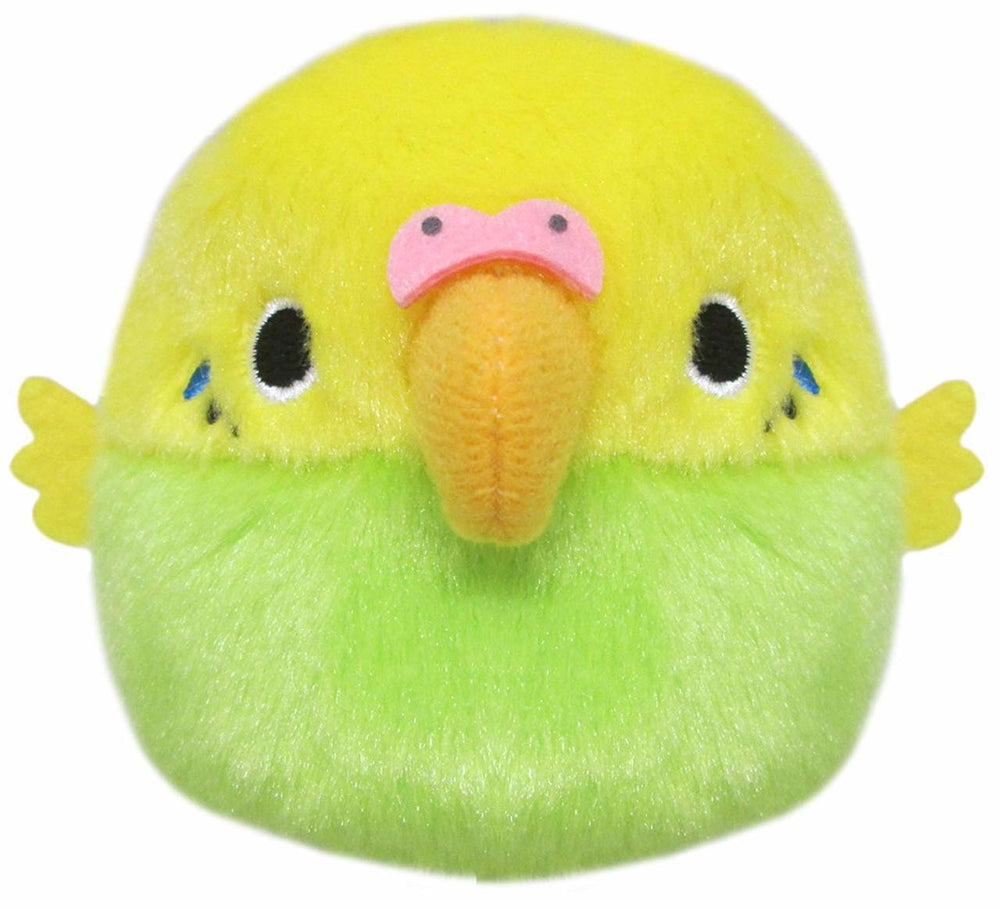 San-ei Tori-dango Plush Doll Sekisei Inko Shell Parakeet Green