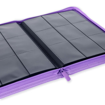 Vault X - 9-Pocket Exo-Tec® Zip Binder - Just Purple