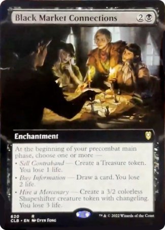 uk mtg card market Black Market Connections (Extended Art) [Commander Legends: Battle for