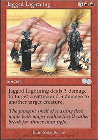 Jagged Lightning [Urza's Saga]