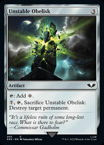 Unstable Obelisk (Surge Foil) [Universes Beyond: Warhammer 40,000]