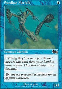 Sandbar Merfolk [Urza's Saga]