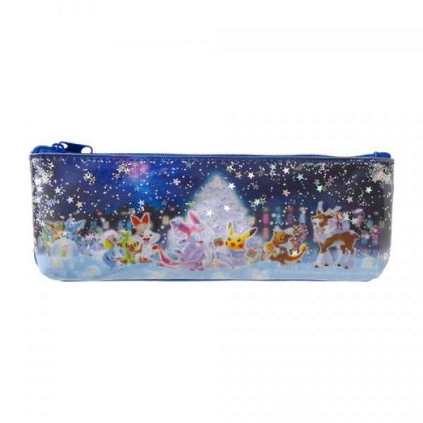 Pokémon Center Original Floating Sequin Pen Case - Pokémon Frosty Christmas