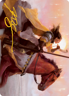 Sunrise Cavalier Art Card (Gold-Stamped Signature) [Innistrad: Midnight Hunt Art Series]