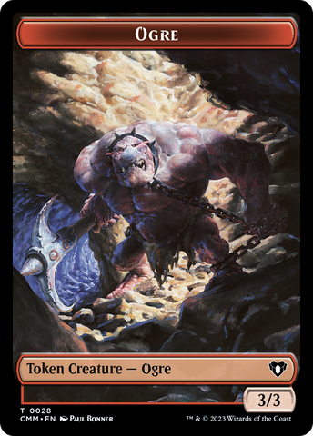 Treasure // Ogre Double-Sided Token [Commander Masters Tokens]