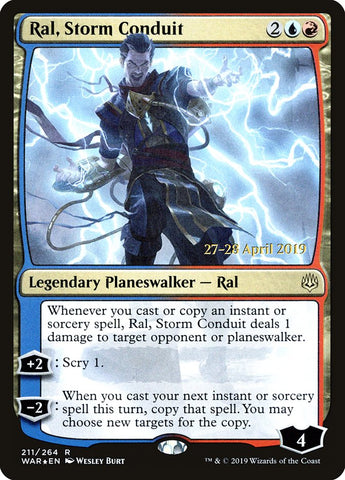 Ral, Storm Conduit  [War of the Spark Prerelease Promos]