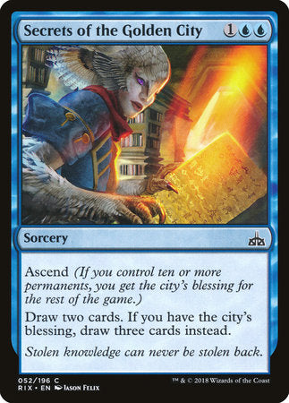 Secrets of the Golden City [Rivals of Ixalan]