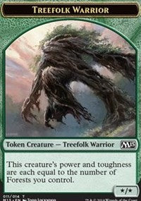 Treefolk Warrior Token [Magic 2015 Tokens]