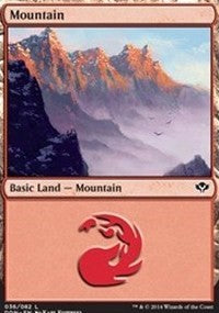 Mountain (36) [Duel Decks: Speed vs. Cunning]