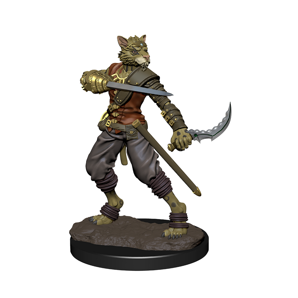 Icons of the Realms - Premium Miniatures: Tabaxi Rouge