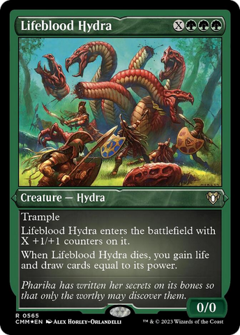 Lifeblood Hydra (Foil Etched) [Commander Masters]