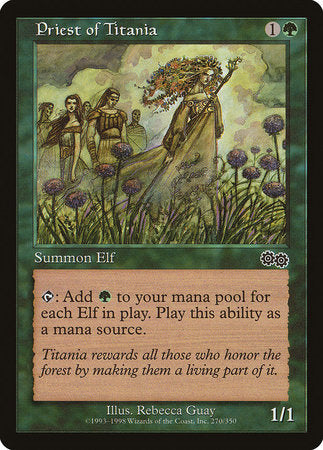 Priest of Titania [Urza's Saga]