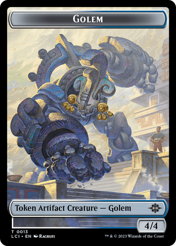 Treasure (0002) // Golem Double-Sided Token [Jurassic World Collection Tokens]