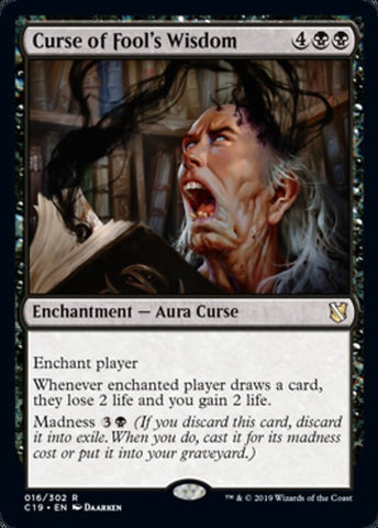 Curse of Fool's Wisdom [Commander 2019]