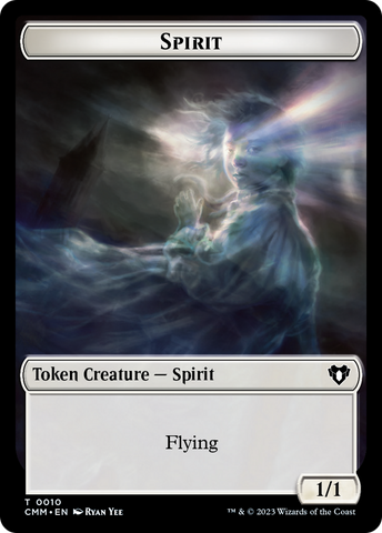 Spirit (0010) // Graveborn Double-Sided Token [Commander Masters Tokens]
