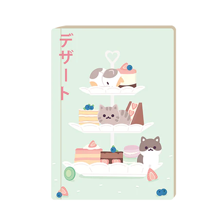 KENJI - GINZA NOTEBOOK HC DESSERT KITTY A5