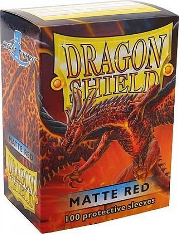 Dragon Shield Sleeves Matte Red (100)