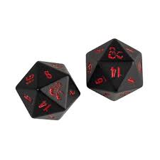 Ultra Pro Heavy Metal D20 Dice Set for Dungeons & Dragons
