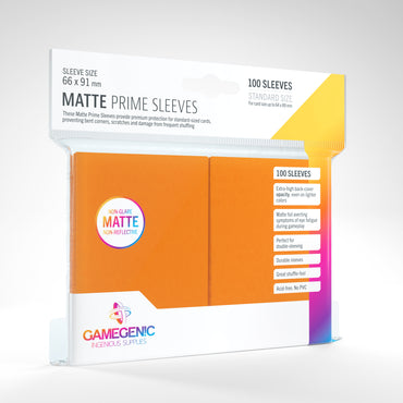 Gamegenic Matte Prime Sleeves Orange 100 count