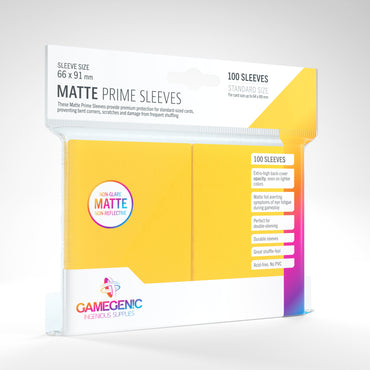 Gamegenic Matte Prime Sleeves Yellow 100 count