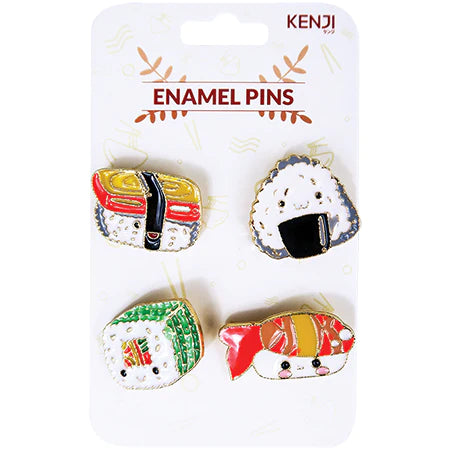 METAL PIN BADGE 4PCS - SUSHI