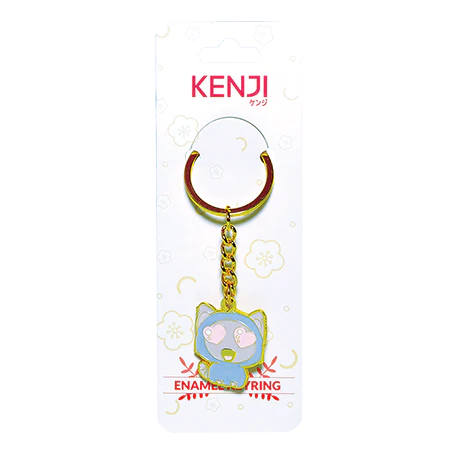 KENJI - METAL KEYRING - CAT QUEUE