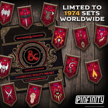 DUNGEONS & DRAGONS - PINFINITY - LIMITED EDITION CLASS BASED 12 AR PINS
